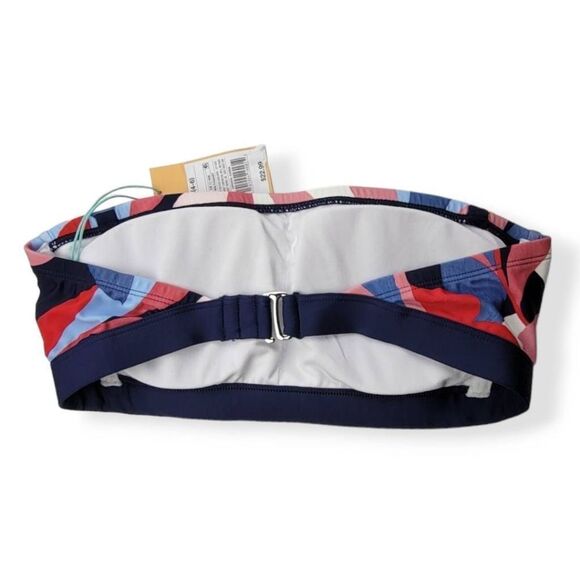 Kona Sol Multi Colored Bandeau Halter Bikini Top  XL 16-18 - Picture 2 of 5